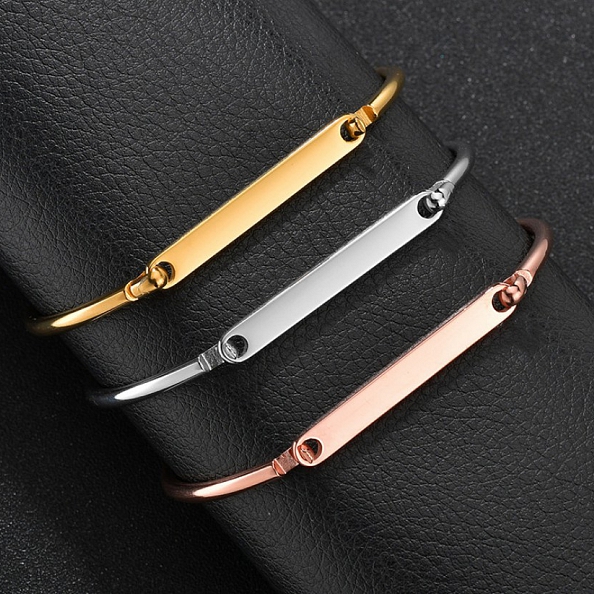 Custom name cuff bracelet PW899