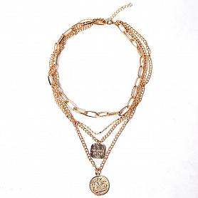 Fashion personality multi-layer necklace PWB074