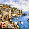 Beautiful sea scene paint by number kits PW371