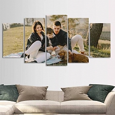 Father's Day Gifts Custom Photo 5pcs Contemporary Painting Family Gifts Home Decor PW248
