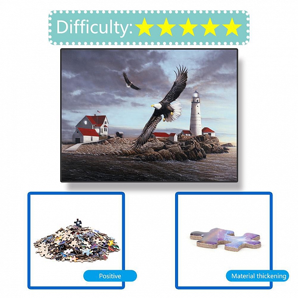 1000pcs Eagle -Jigsaw Puzzle(69x51cm) PW582