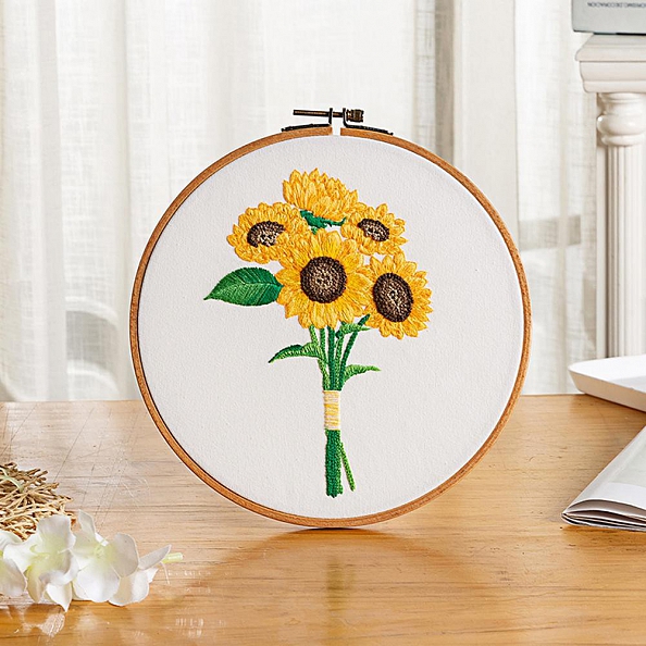 Sunflower -Embroidery Kit(30x30cm) PW662