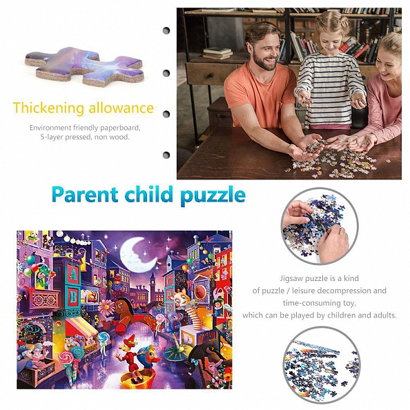 1000pcs Puppet City-Jigsaw Puzzle(69x51cm) PW585