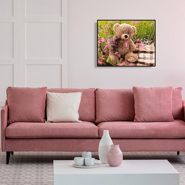 Diy Paint by Number Kits-Cute Bear PW651