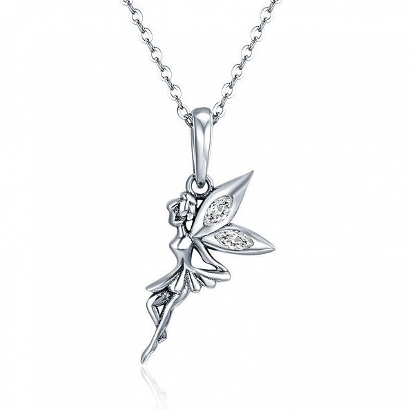Flower Angel Pendant Necklace PWB391