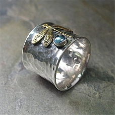 Retro Engraved Dragonfly Ring PWB246