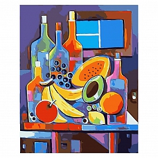 DIY Paint By Numbers Kit(16x20in40x50cm)-Abstract Fruit Bottle PW798