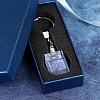 Custom  Photo Crystal Key Chain Square PW343