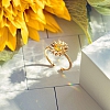 You are my sunshine sunflower ring PW841