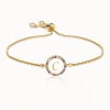 Colorful Rainbow Zircon 26 Letter Bracelet   PW881