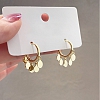 Gold plated huggie earrings PWB082