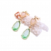 Simple Glass Crystal Drop-shaped Geometric Earrings PWB031