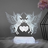 Romantic Angle Horse 3D Lamp Acrylic LED Night Light Holiday Gift PW566
