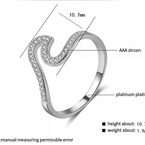 S925 Can't Stop The Wave Ring PWB275