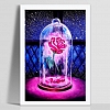 DIY Partial Round Diamond Painting-Rose PW815