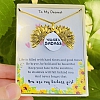 Sunflower Necklace for Daughter-You are A Badass PWB143