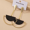 Vintage long black and gold eardrop PWB132