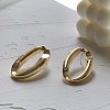 U-shape Retro Metal Hoop Earrings PWB075
