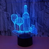 3D  Bottle Illusion Lamp Gift 7/16 Colors PW553