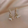 Crystal Butterfly & Flower Earrings PWB546