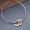 Family Bracelet With Heart Shape Pendants PW823