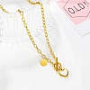 Circular Heart Clavicle Chain PWB056
