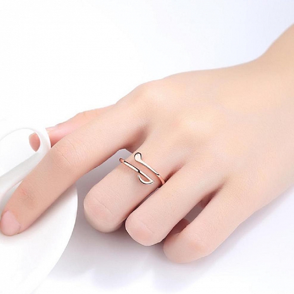 S925 Sterling Silver Musical Note Ring PWB236