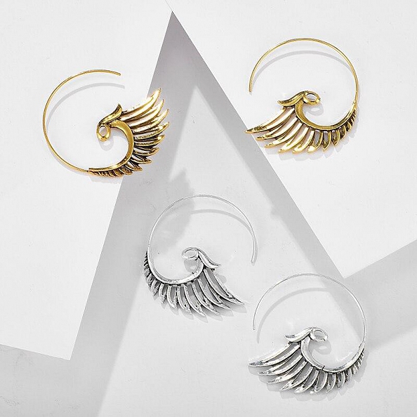 Angel Wing Statement Earrings PWB559