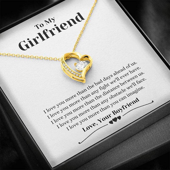 To My Girlfriend - I’ll Always Love You - Necklace PWB358