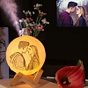 Personalized two colors photo humidifier moon lamp PW037