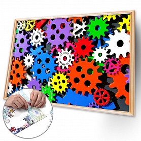 1000pcs Colorful Wheels-Jigsaw Puzzle(75x50cm) PW581