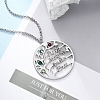Custom Family Tree Name Pendant Necklace PW901