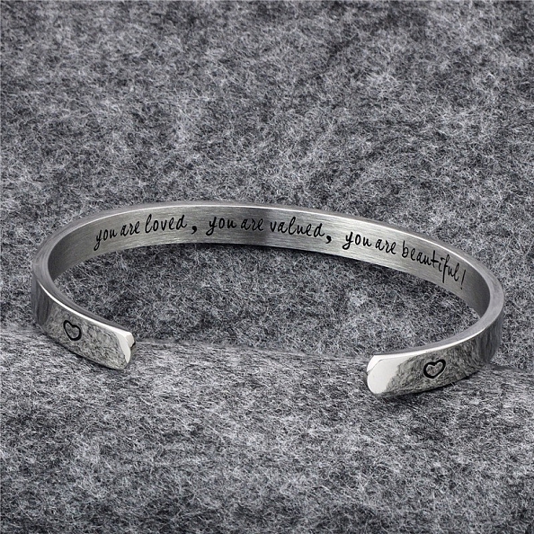 YOU ARE LOVED Cuff Bangle PWB431