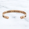BEAUTIFUL GIRL YOU CAN DO HARD THINGS Cuff Bangle PWB356