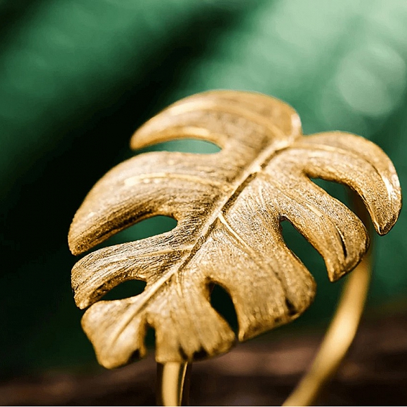 Monstera Leaf Ring PWB247