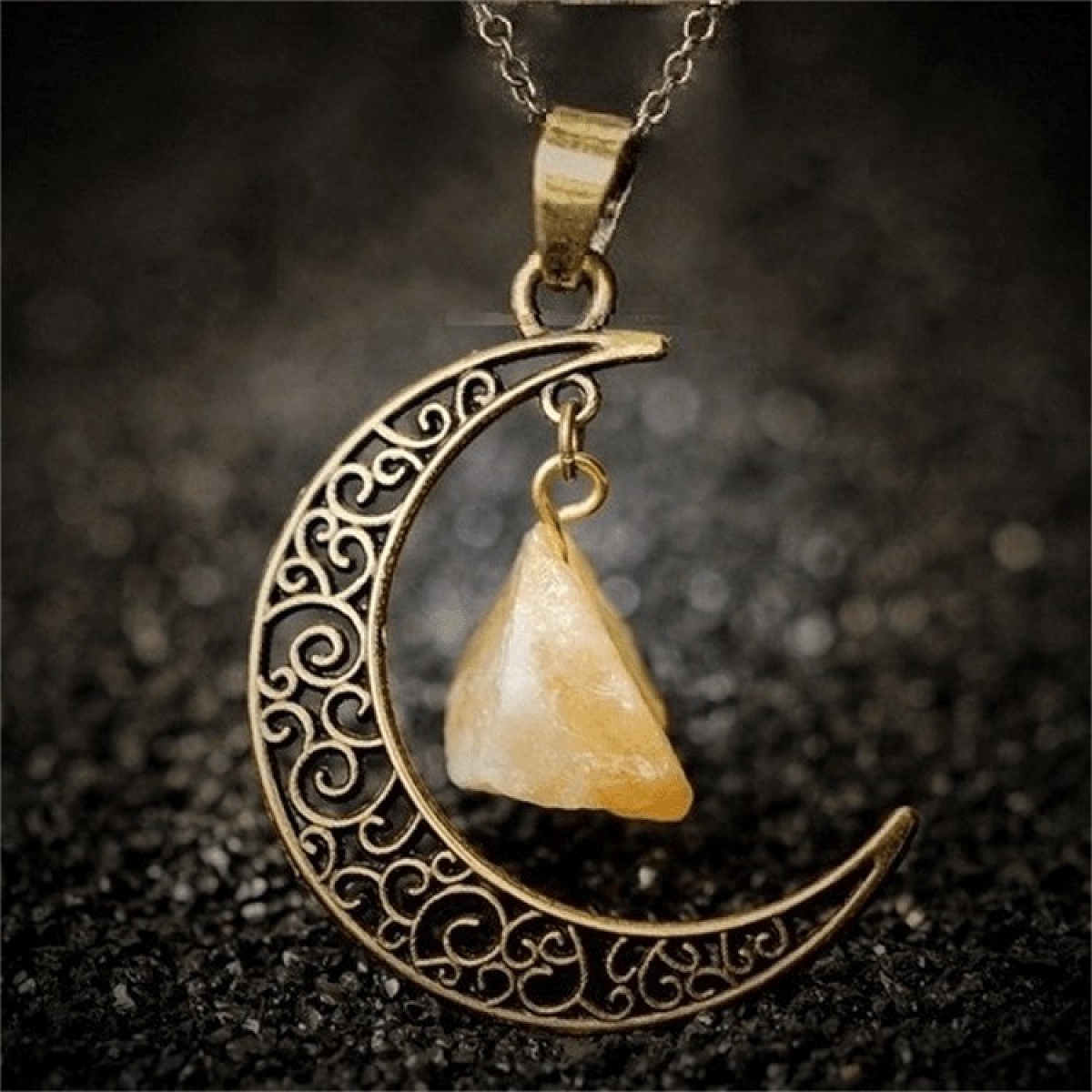 Vintage Moon Necklace PWB001 - Necklace - PromiseIn