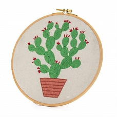 Potted Plant-Embroidery Kit(30x30cm) PW666