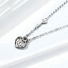 Heart & Lock Pendant Necklace PWB529
