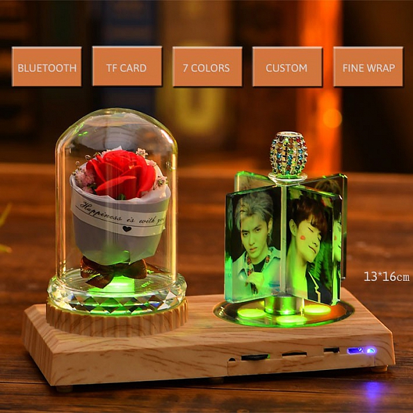 Custom Photo Rose Lamp Bluetooth PW299