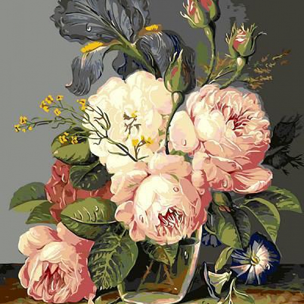 Flower Bottle Flower Paint By Numbers Kits PW163