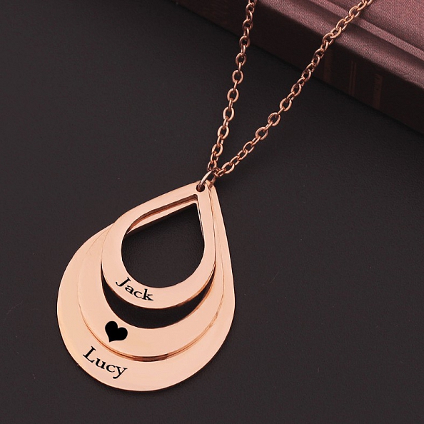 Engraved Family Necklace PW909