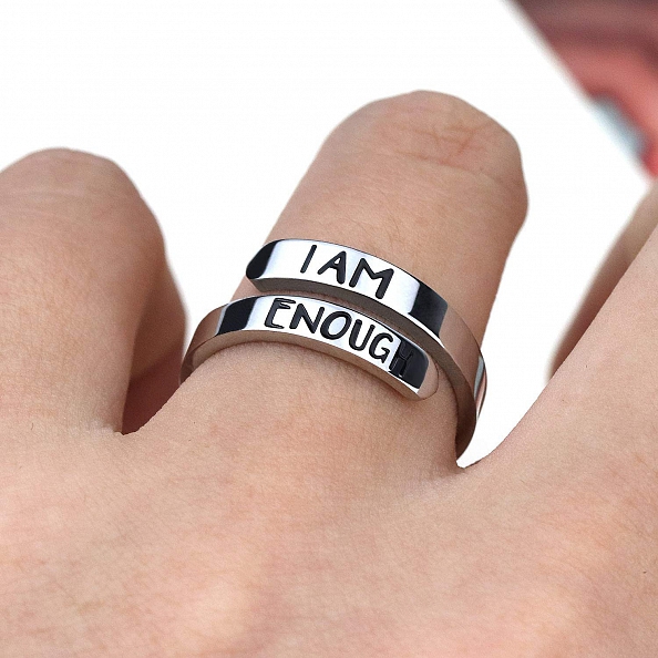 I AM ENOUGH Ring PWB380