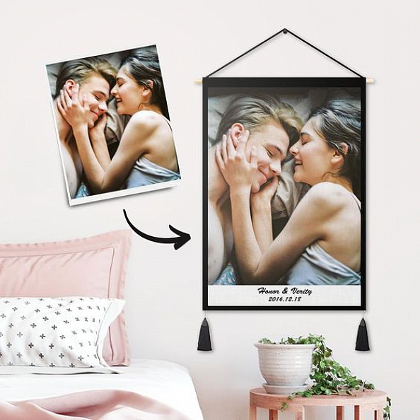 Custom Tapestry Personalized Photo Tapestry Engraving Wall Decor Hanging Fabric Tapesty PW253