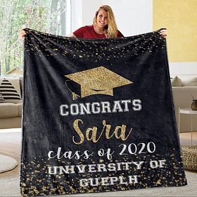 Personalized Graduation Fleece Blanket for Class Of 2020 PW279