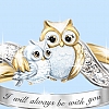 Cute Owl Crystal Ring PWB004