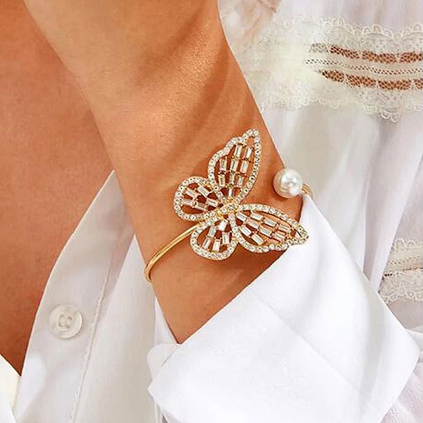 Zircon butterfly bracelet PWB063