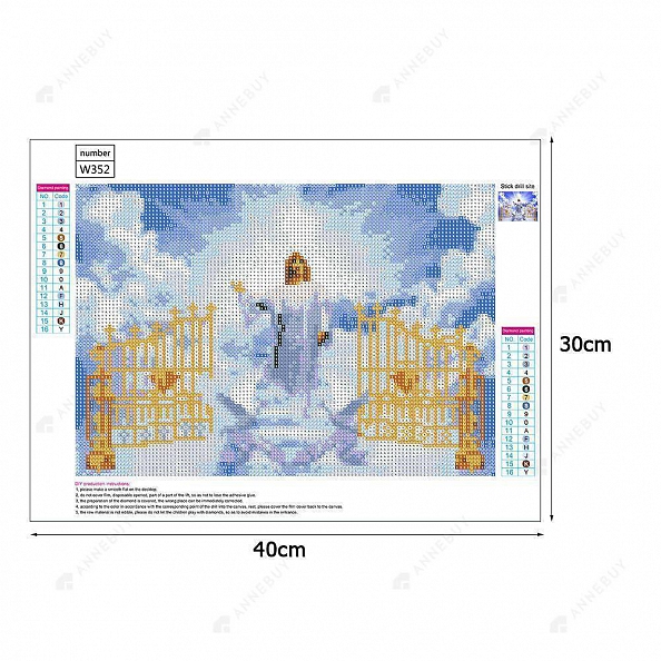 DIY Full Round Drill Diamond Painting - God PW707