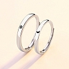 Romantic Moon and Star Couple Ring PWB286