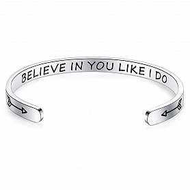 BELIEVE IN YOU LIKE I DO Inspirational Bangle PWB434