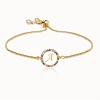 Colorful Rainbow Zircon 26 Letter Bracelet   PW881